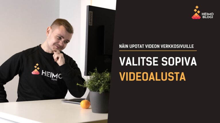 Valitse sopiva videoalusta videoiden upottamiseen verkkosivuille.