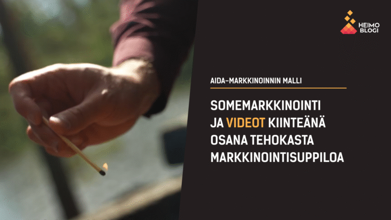 Somemarkkinointi soveltuu hyvin osaksi AIDA-mallista markkinointisuppiloa.
